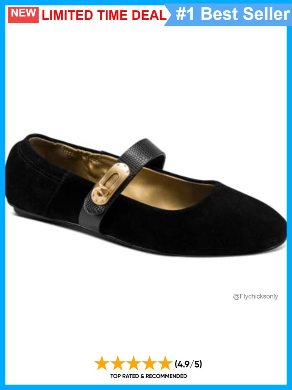 Mary Jane Flat Leather Upper Rubber Sole Comfortable Everyday Work Shoe